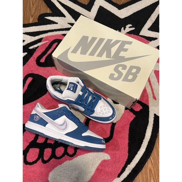 Nike SB Dunk Low Born X Raised – One Block At A Time – Size 7 – Brand New - Picture 1 of 12